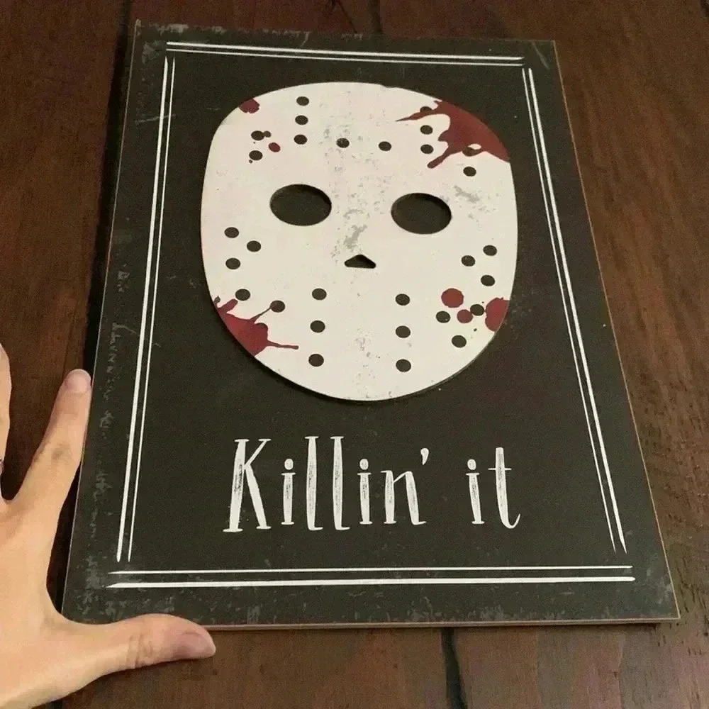 Halloween horror Jason Friday the 13th sign🎃 - Picture 2 of 2